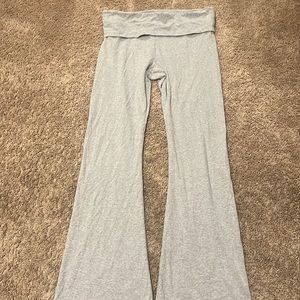 VS PINK Cotton Foldover Flared Leggings